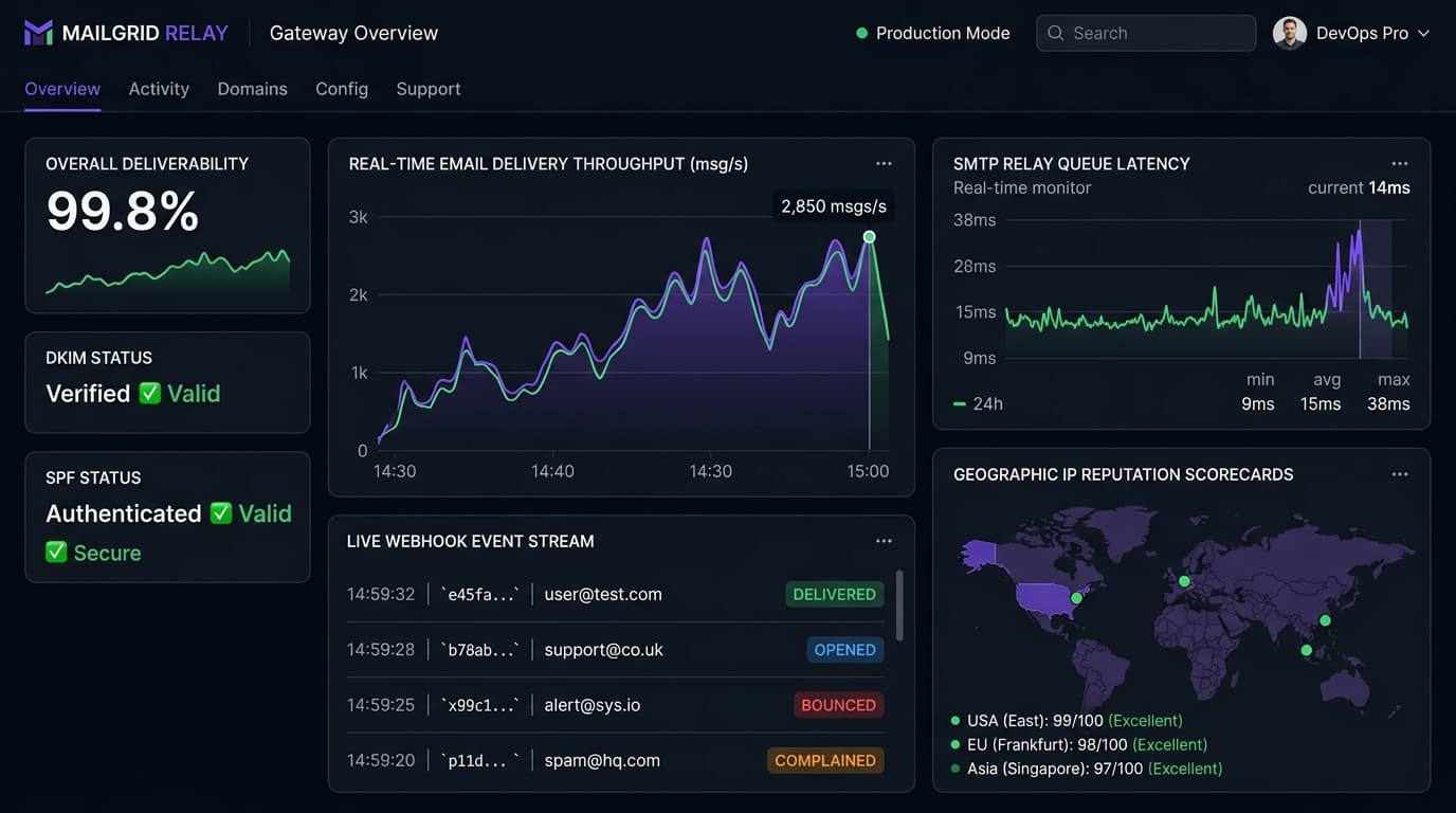 AWS SES Transactional Email Trigger Relay